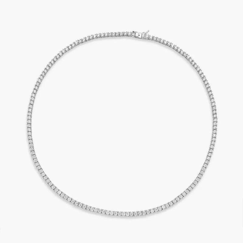 Lab Diamond Tennis Necklace