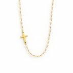 Pearl Cross Necklace