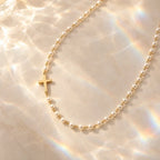 Pearl Cross Necklace