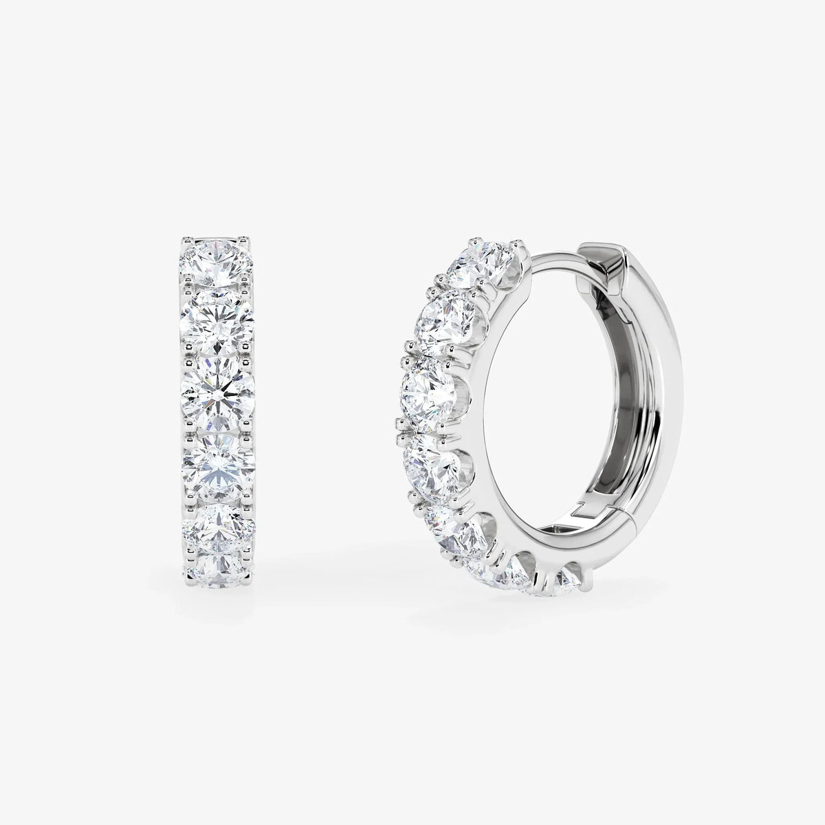 Lab Diamond Tennis Hoops