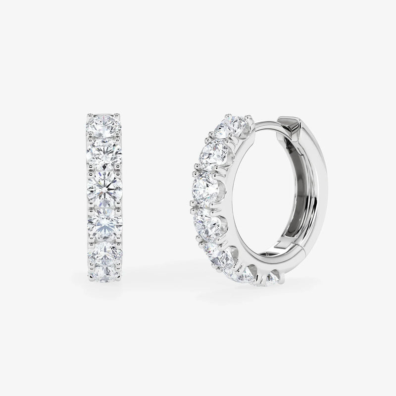 Lab Diamond Tennis Hoops